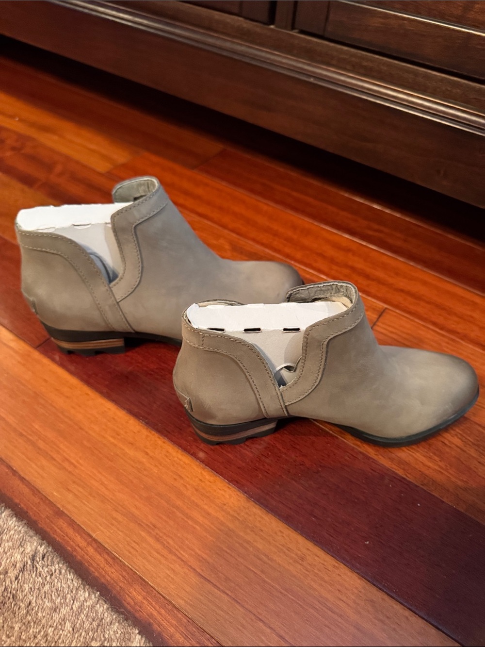 Sorel Gray Low Chelsea Ankle Booties